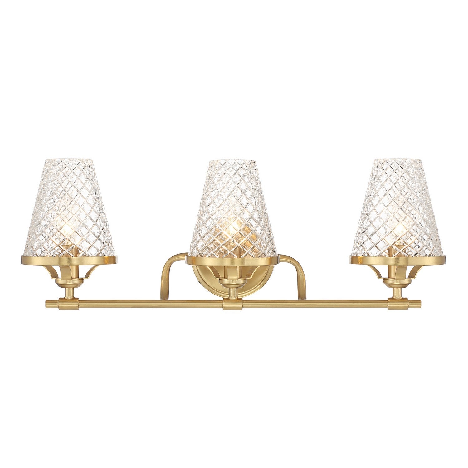 Savoy House - 8-3596-3-322 - Three Light Bathroom Vanity - Candler - Warm Brass