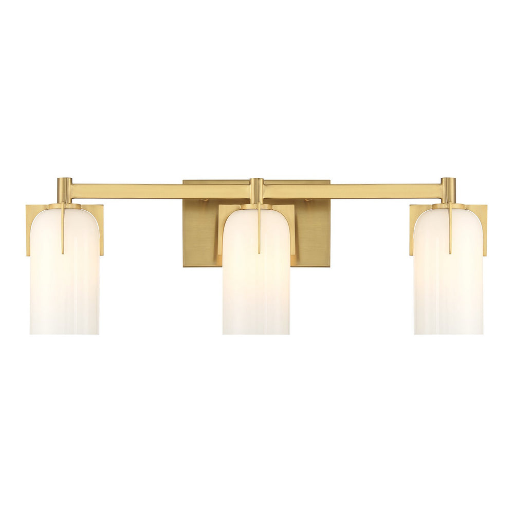 Savoy House - 8-4128-3-322 - Three Light Bathroom Vanity - Caldwell - Warm Brass