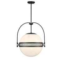 Savoy House - 7-6407-3-89 - Three Light Pendant - Thornhill - Matte Black