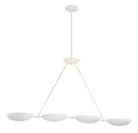 George Kovacs - P1318-792 - Four Light Island Pendant - Undertas - Piastra White