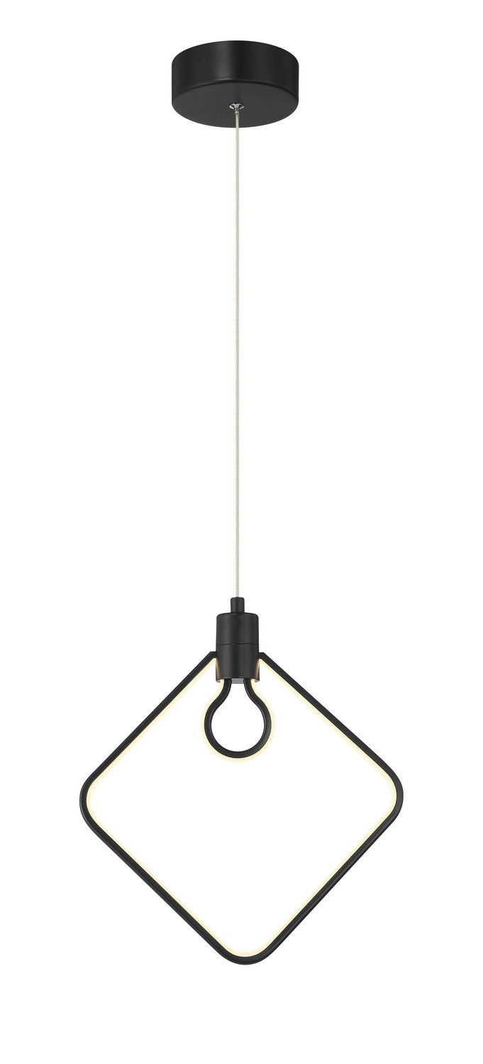 George Kovacs - P1904-66A-L - LED Pendant - Edison'S Outline - Coal