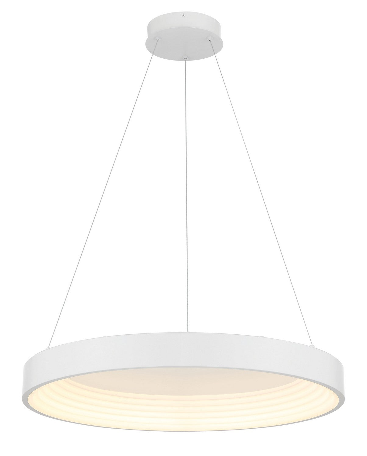 George Kovacs - P5555-44B-L - LED Pendant - Conc - Matte White