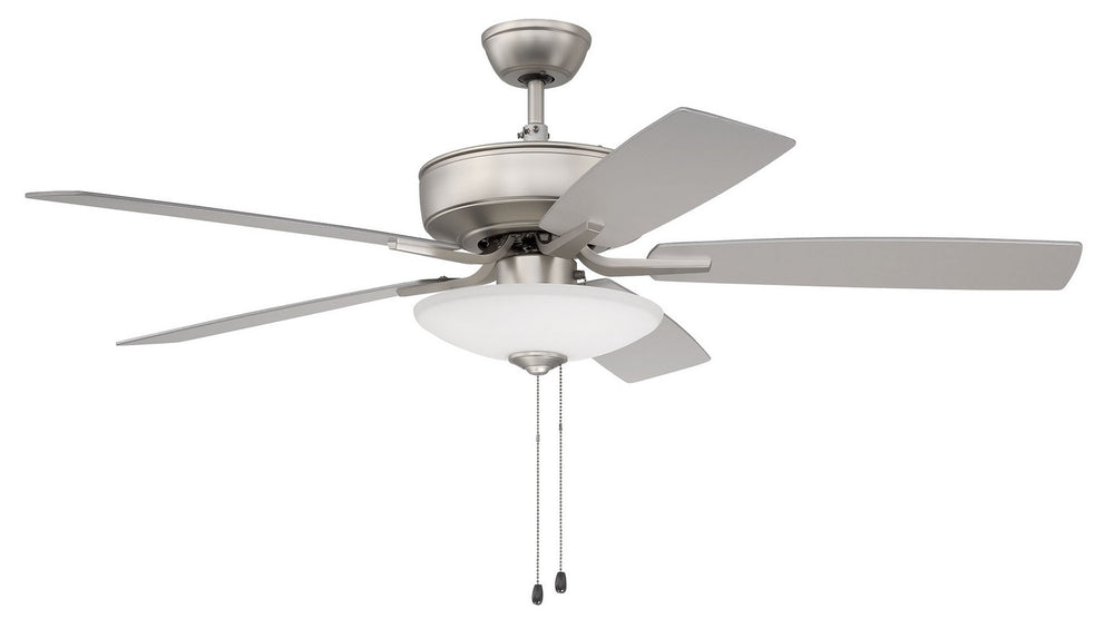 Craftmade - HST52BN5 - Hastings 52"Ceiling Fan in Brushed Nickel w/Brushed Nickel-Walnut Blades Finish - Hastings