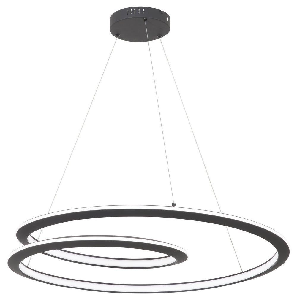 George Kovacs - P1971-066-L - LED Pendant - Infinite - Sand Black