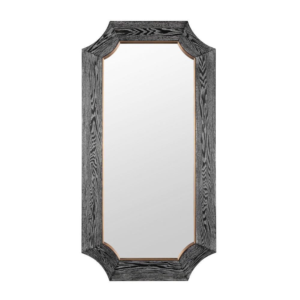 Varaluz - 449MI28A - Wall Mirror - Farra - Cerused Black/Weathered Brass