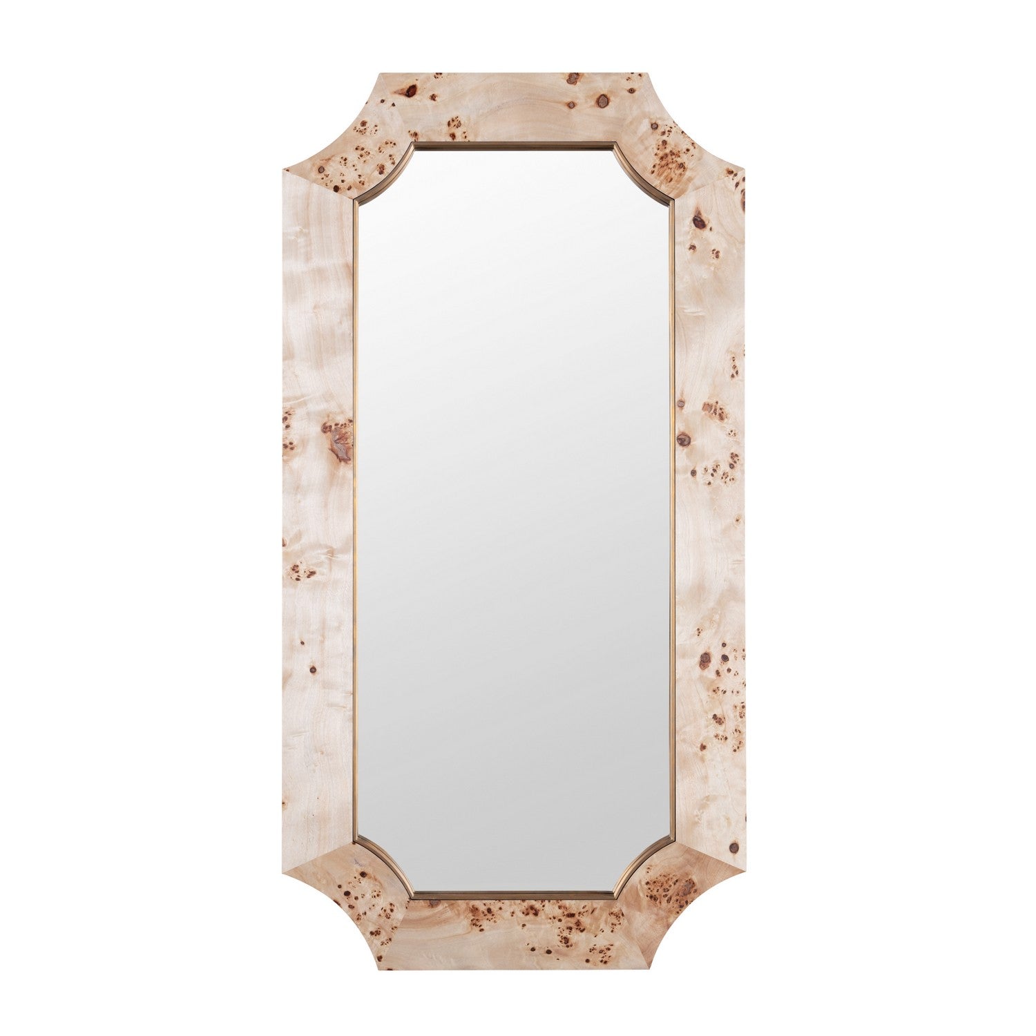 Varaluz - 449MI28B - Wall Mirror - Farra - Poplar Burl/Weathered Brass