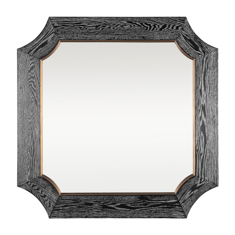 Varaluz - 449MI36A - Wall Mirror - Farra - Cerused Black/Weathered Brass