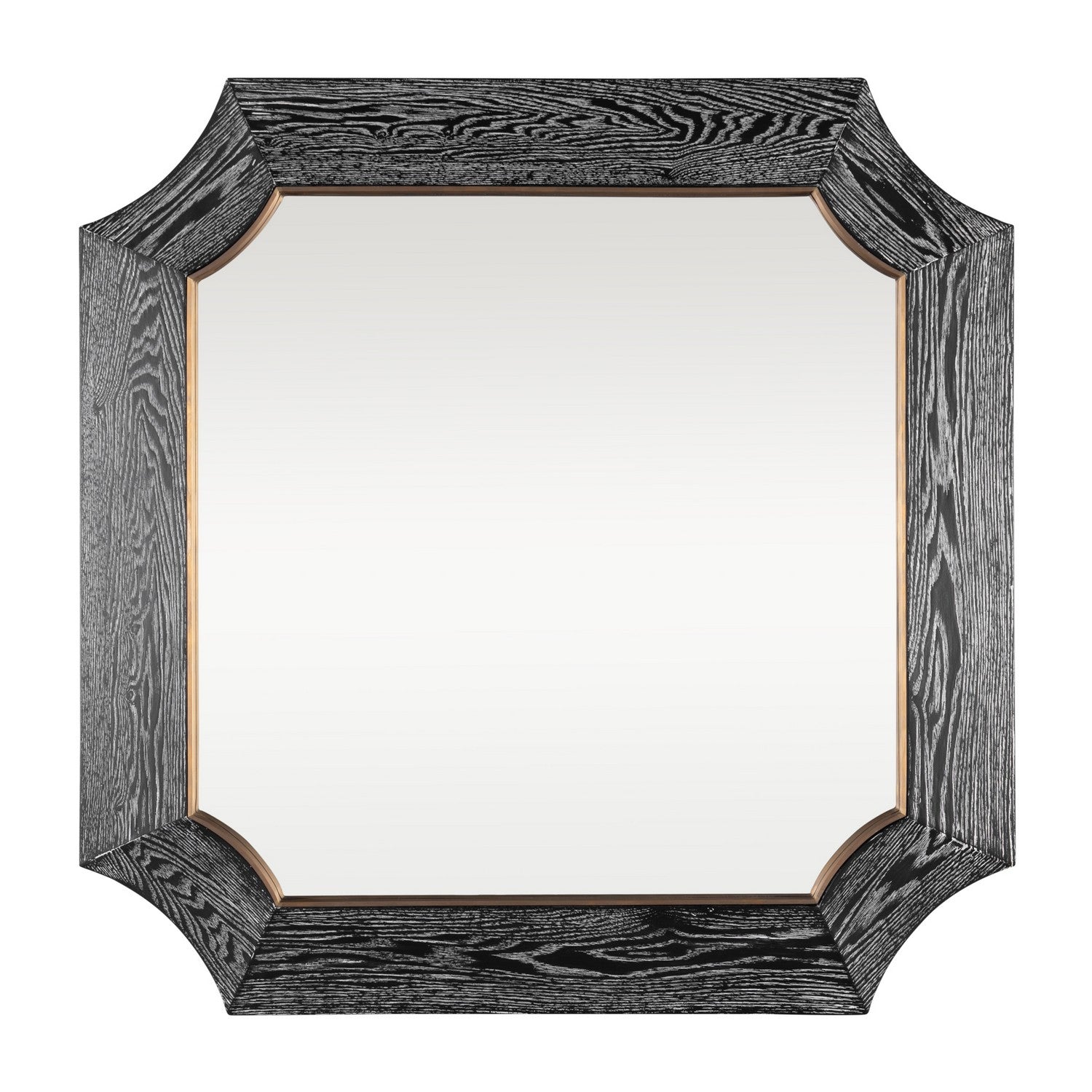 Varaluz - 449MI36A - Wall Mirror - Farra - Cerused Black/Weathered Brass