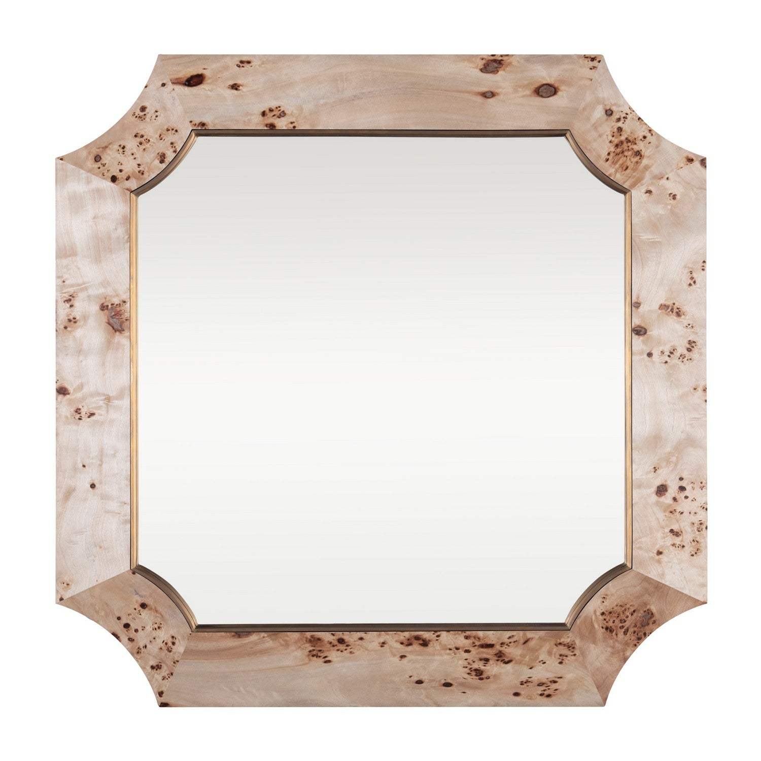 Varaluz - 449MI36B - Wall Mirror - Farra - Poplar Burl/Weathered Brass