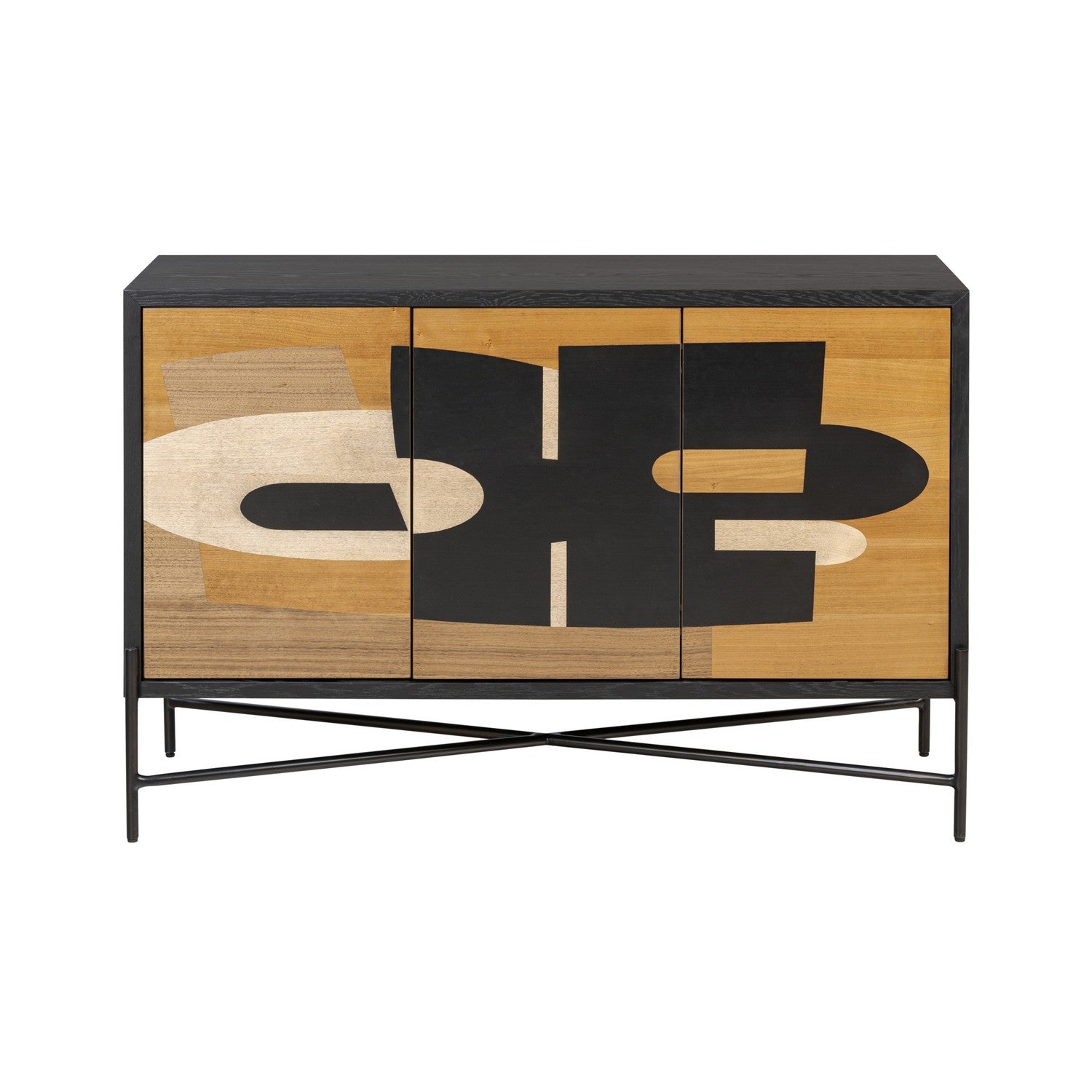 Varaluz - 505ST48A - Credenza - Parker - Black/Walnut/White Ashe/Cherry/Black Oak