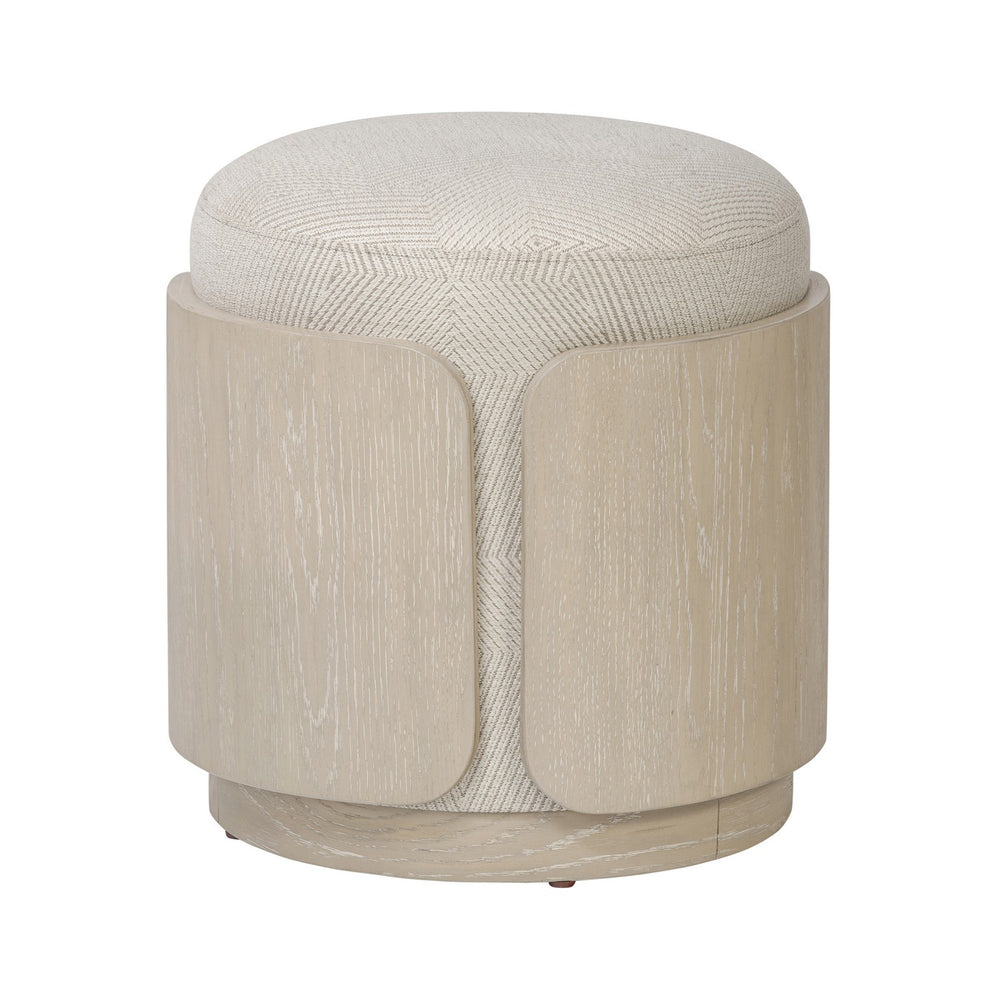 Varaluz - 513CH17B - Ottoman - Hutton - Ashe Blonde Oak/Ecru