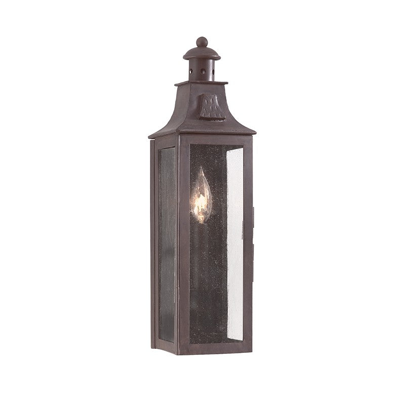 Troy Lighting - B9007-SFB - One Light Wall Lantern - Newton - Soft Off Black