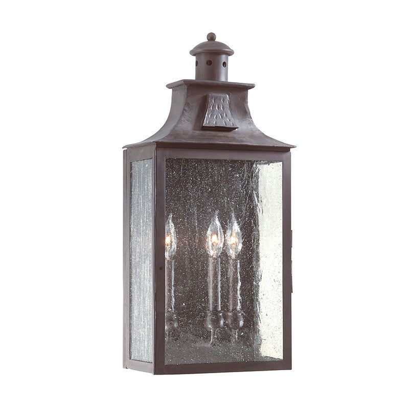 Troy Lighting - B9009-SFB - Three Light Wall Lantern - Newton - Soft Off Black