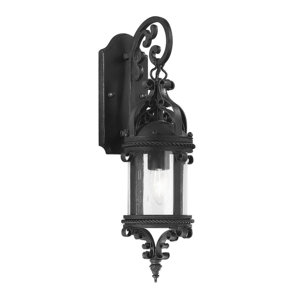 Troy Lighting - B9121-SFB - One Light Wall Lantern - Pamplona - Soft Off Black