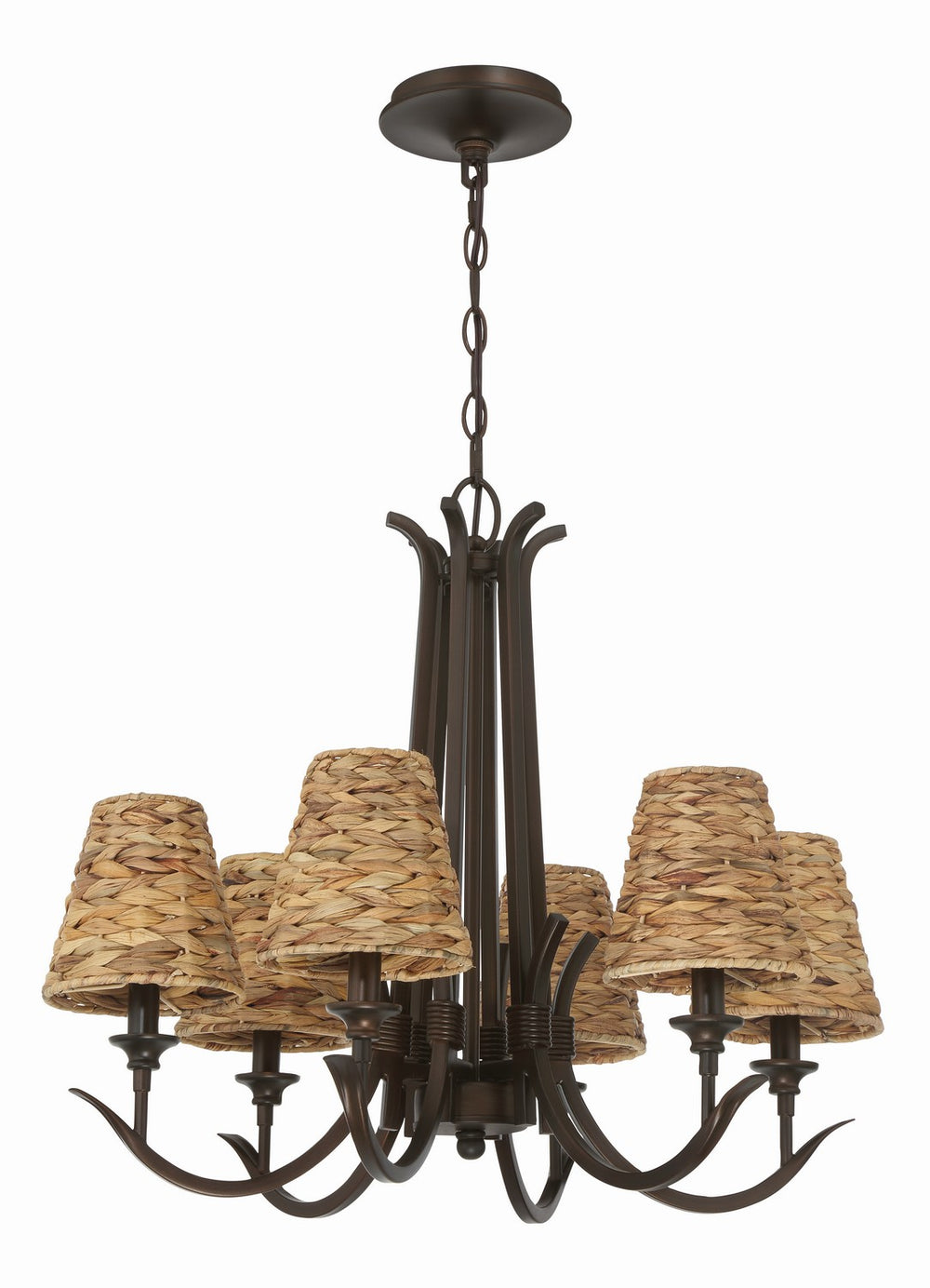 Craftmade - 58326 - Kokomo Six Light Chandelier in Mulltiple Finishes - Kokomo