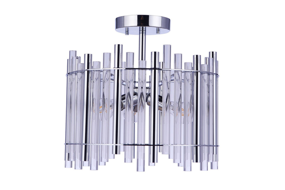 Craftmade - 59253-CH - Reveal Three Light Semi Flush Mount in Chrome Finish - Reveal