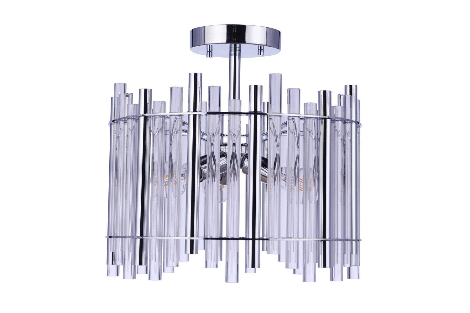 Craftmade - 59253-CH - Reveal Three Light Semi Flush Mount in Chrome Finish - Reveal