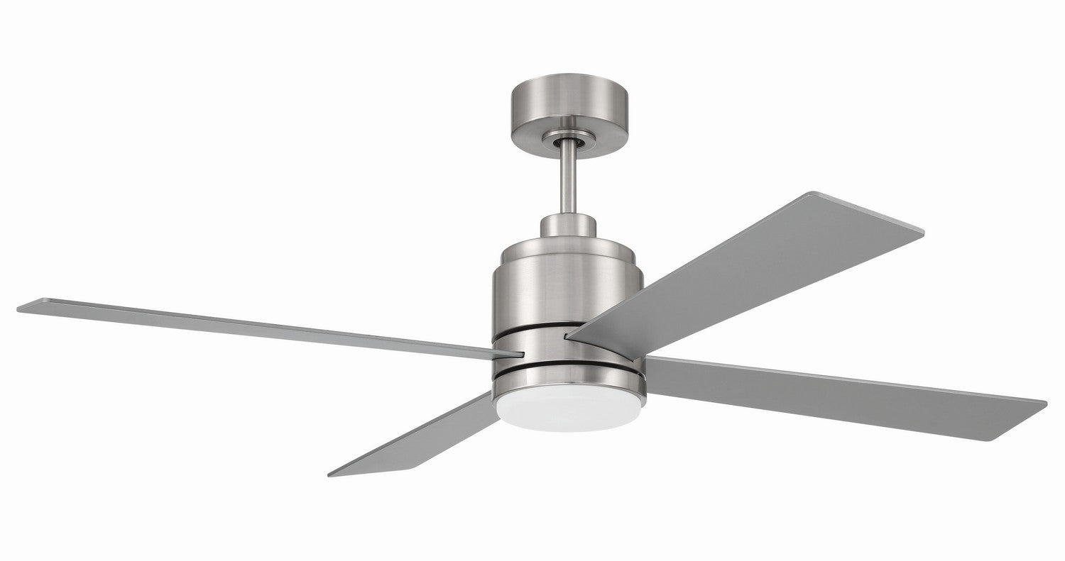 Craftmade - MCY52BNK4 - McCoy 52 4 Blade 52"Ceiling Fan in Brushed Polished Nickel w/Brushed Nickel Blades Finish - McCoy 52 4 Blade