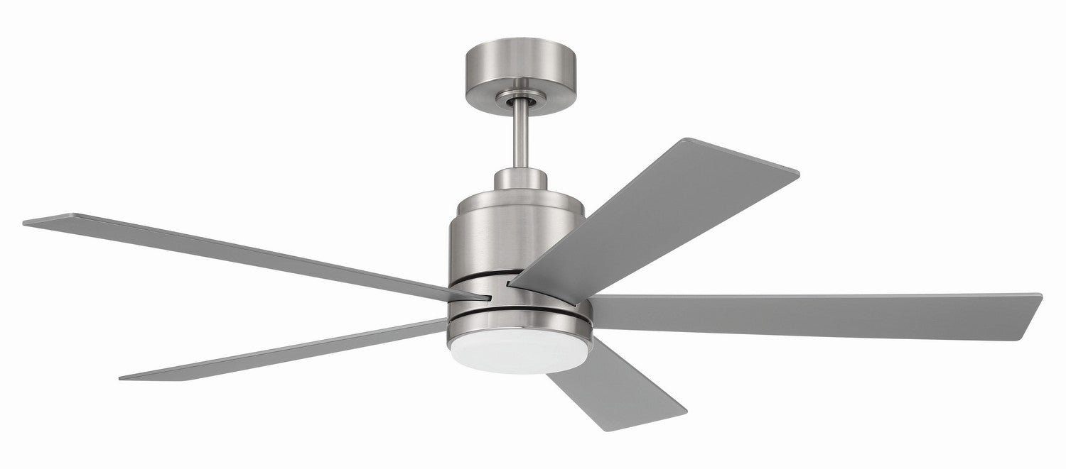 Craftmade - MCY52BNK5 - McCoy 52 5 Blade 52"Ceiling Fan in Brushed Polished Nickel w/Brushed Nickel Blades Finish - McCoy 52 5 Blade