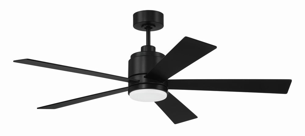 Craftmade - MCY52FB5 - McCoy 52 5 Blade 52"Ceiling Fan in Flat Black w/Flat Black Blades Finish - McCoy 52 5 Blade