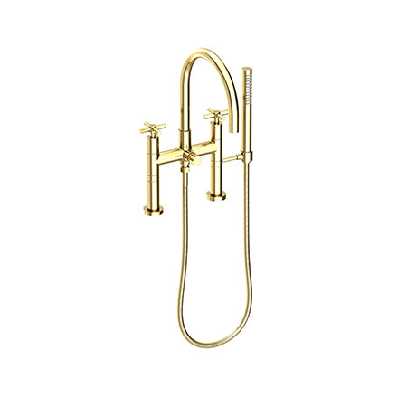 Exposed Tub & Hand Shower Set - Deck Mount in Multiple Finishes