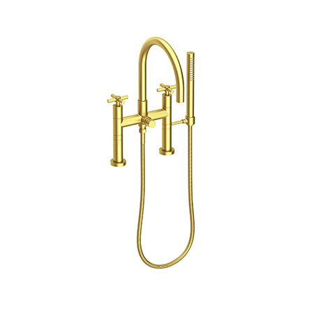 Exposed Tub & Hand Shower Set - Deck Mount in Multiple Finishes