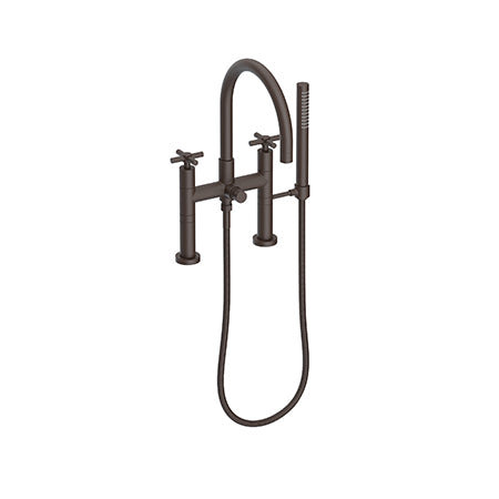 Exposed Tub & Hand Shower Set - Deck Mount in Multiple Finishes