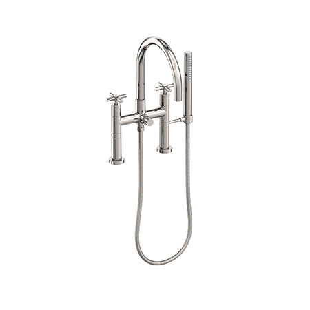 Exposed Tub & Hand Shower Set - Deck Mount in Multiple Finishes