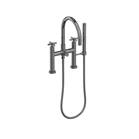 Exposed Tub & Hand Shower Set - Deck Mount in Multiple Finishes