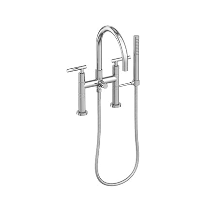 Exposed Tub & Hand Shower Set - Deck Mount in Multiple Finishes