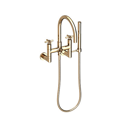 Exposed Tub & Hand Shower Set - Wall Mount in Multiple Finishes