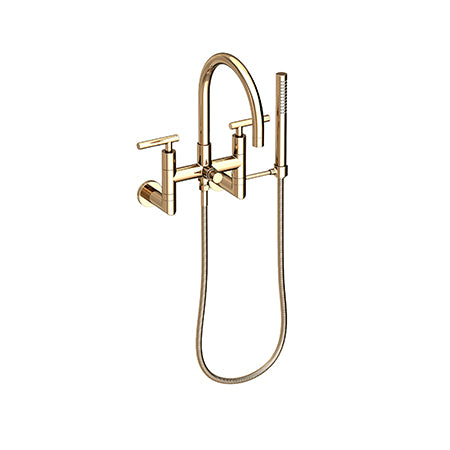 Exposed Tub & Hand Shower Set - Wall Mount in Multiple Finishes