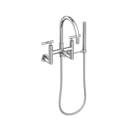 Exposed Tub & Hand Shower Set - Wall Mount in Multiple Finishes