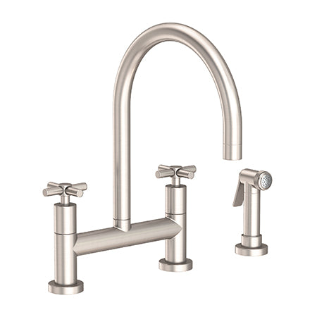 Kitchen Bridge Faucet With Side Spray in Multiple Finishes