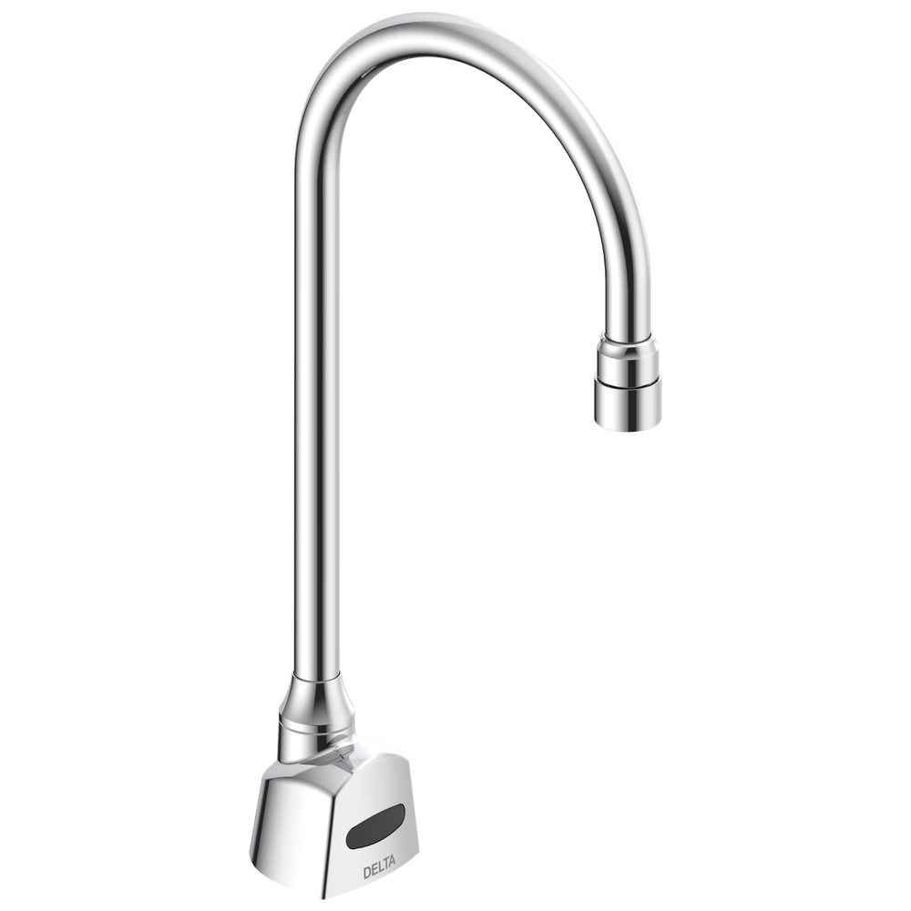 Commercial 1500T Series: Single Hole Hardwire Electronic Basin Faucet with Gooseneck Spout Trim Only