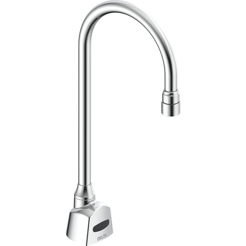 Commercial 1500T Series: Single Hole Battery Operated Electronic Basin Faucet with Gooseneck Spout