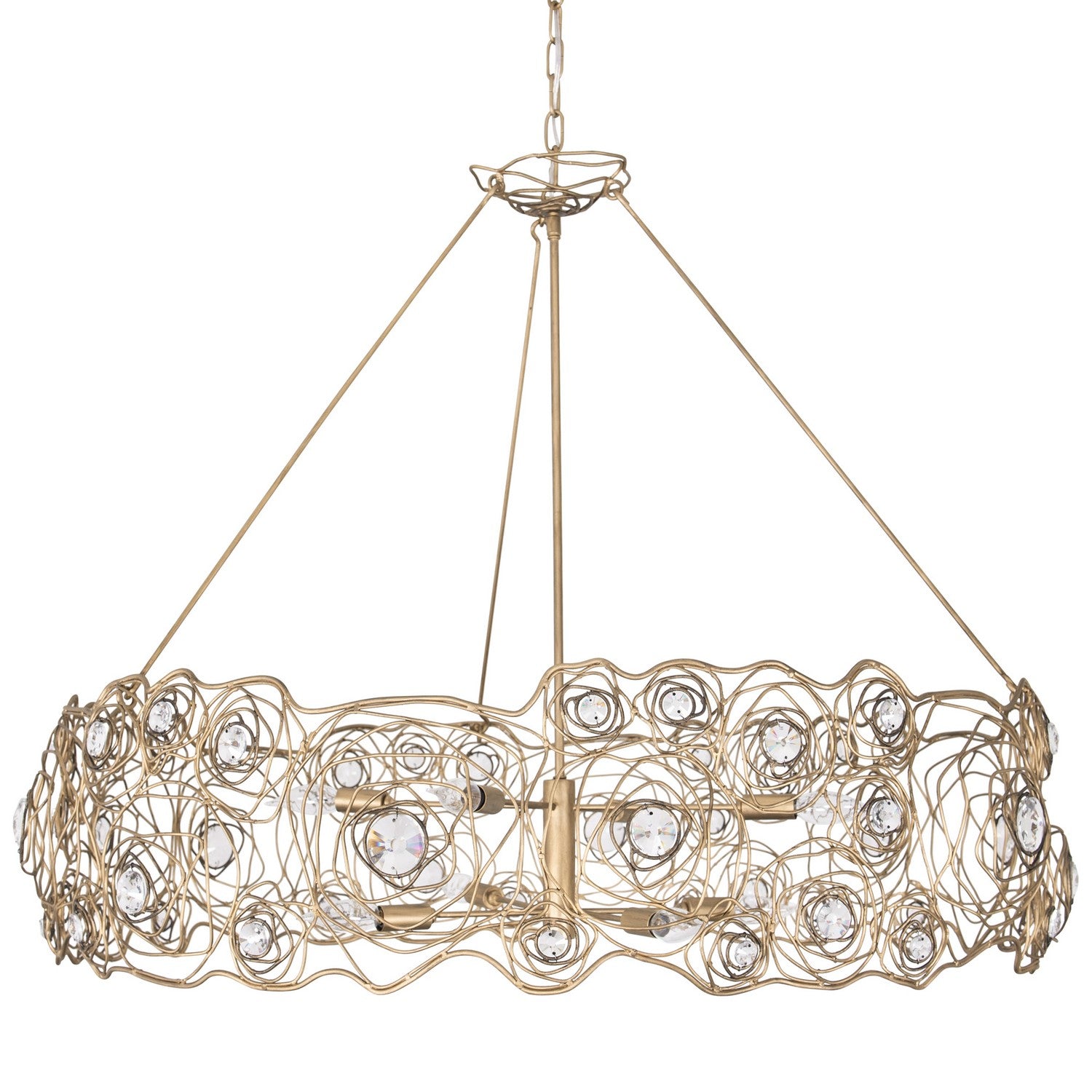 Varaluz - 500C08HGOB - Eight Light Chandelier - Ethereal Rose - Havana Gold Ombre