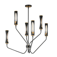 Maxim - 16176CLBKAB - LED Pendant - Regent - Black / Antique Brass