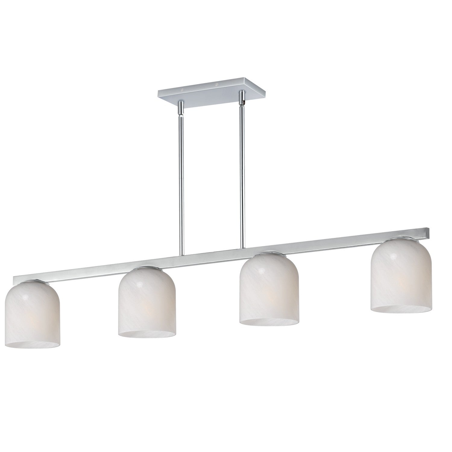 Scoop Four Light Linear Pendant in Multiple Finishes