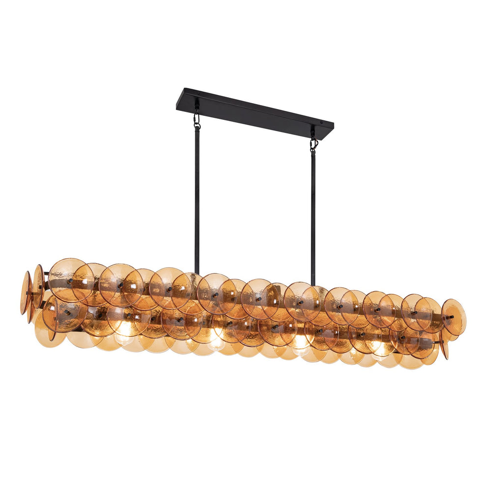 Loren Four Light Linear Chandelier in Multiple Finishes - Maison&Co.