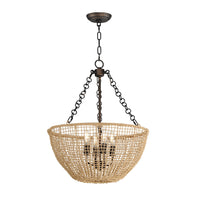 Maxim - 22473NAANB - Four Light Pendant - Cestino - Antique Bronze