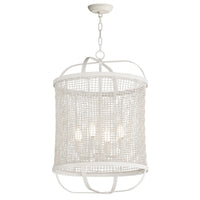 Maxim - 22474WWT - Four Light Pendant - Cestino - Weathered White