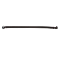 JACLOFLEX™ Black (BLAK) Decorative Cover Stainless Steel Flexible Braided 3/8" O.D. x 7/8" I.D.- 16" Toilet Supply Line with Metal Nut in Multiple Finishes - Maison&Co.