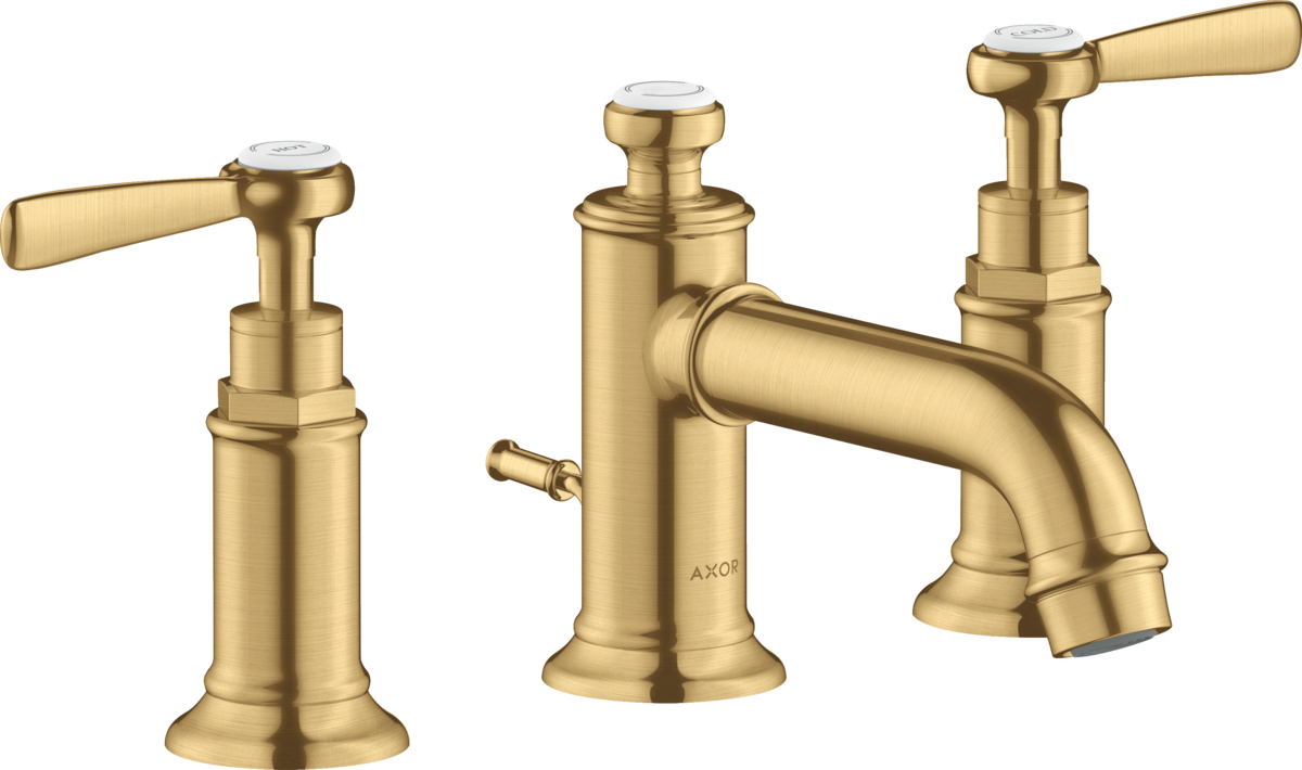 Widespread Faucet 30 with Lever Handles and Pop-Up Drain, 1.2 GPM in Multiple Finishes