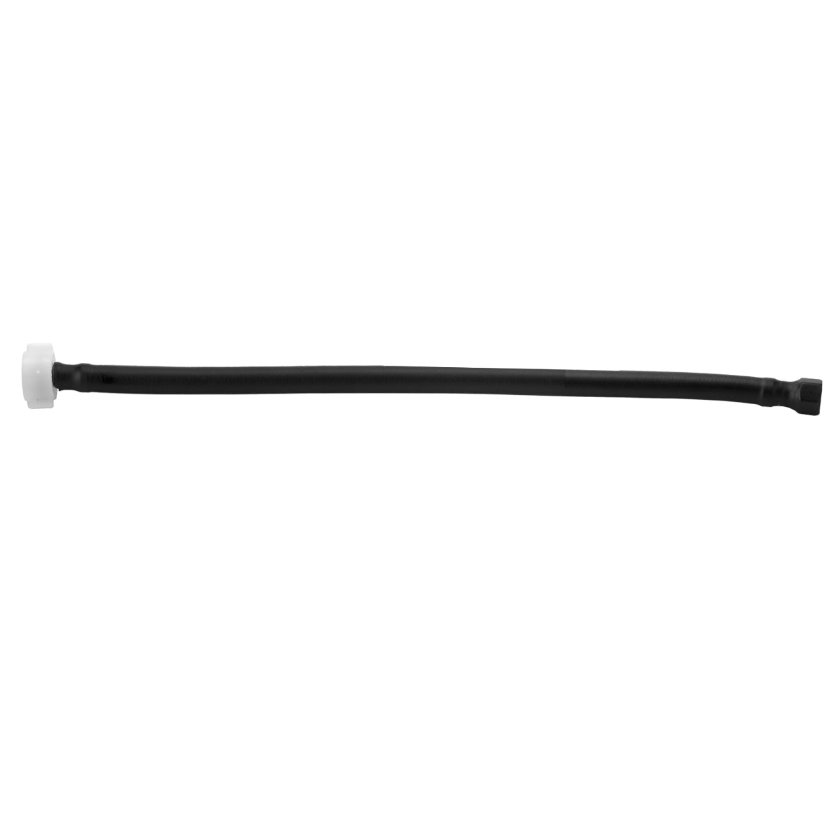 JACLOFLEX™ Black (BLAK) Decorative Cover Stainless Steel Flexible Braided 3/8" O.D. x 7/8" I.D.- 12" Toilet Supply Line with Plastic Nut in Multiple Finishes