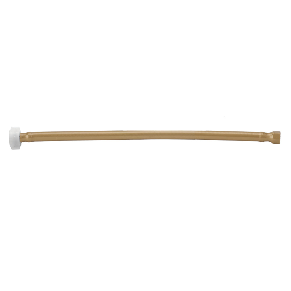JACLOFLEX™ Black (BLAK) Decorative Cover Stainless Steel Flexible Braided 3/8" O.D. x 7/8" I.D.- 12" Toilet Supply Line with Plastic Nut in Multiple Finishes - Maison&Co.