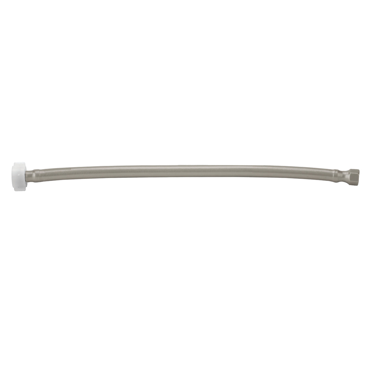 JACLOFLEX™ Black (BLAK) Decorative Cover Stainless Steel Flexible Braided 3/8" O.D. x 7/8" I.D.- 12" Toilet Supply Line with Plastic Nut in Multiple Finishes