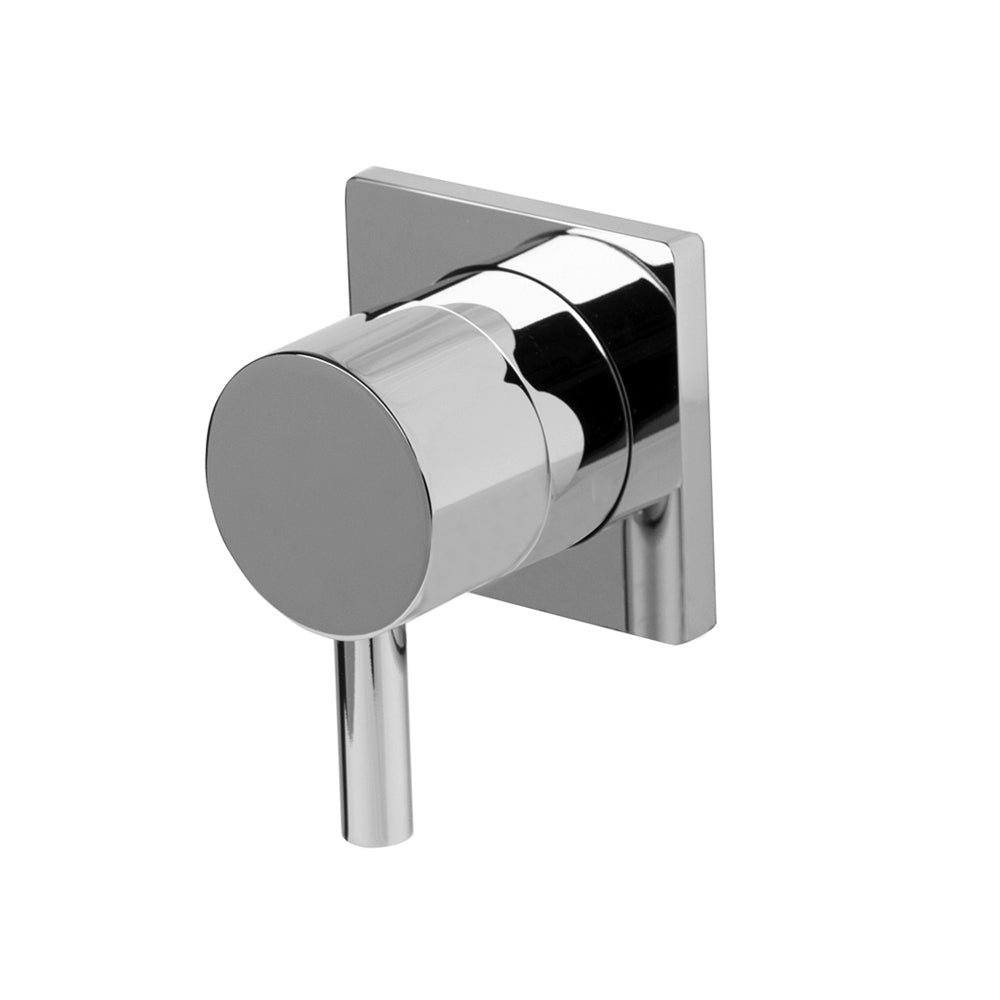 TRIM ONLY - 2-Way diverter valve GPM 10 (43.5 PSI) with round back plate and round lever handle - Maison&Co.