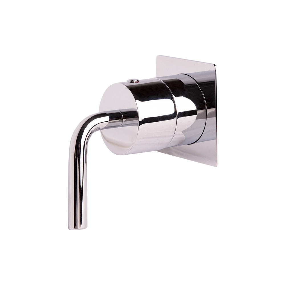 TRIM ONLY - 3-way diverter, flow rate 10 GPM (43.5 PST), curved lever handle, square backplate - Maison&Co.