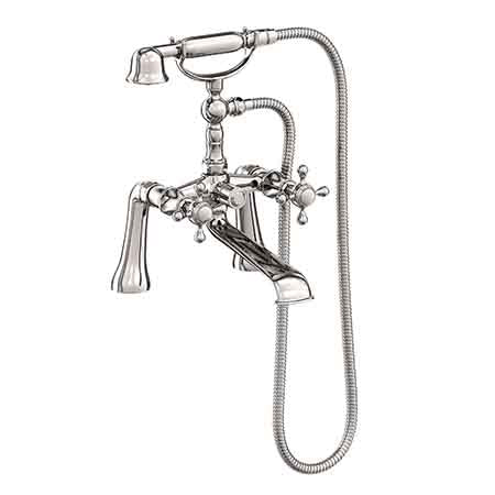 Exposed Tub & Hand Shower Set - Deck Mount in Multiple Finishes